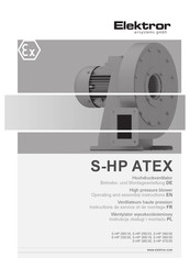 Elektror S-HP ATEX Instructions De Service / Instruction De Montage