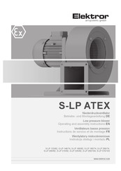 Elektror S-LP ATEX Instructions De Service / Instruction De Montage