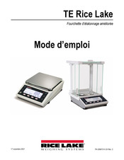Rice Lake Weighing Systems TE-1501NC Mode D'emploi
