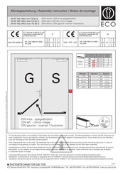 Eco SR-EF BG Notice De Montage