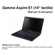 Acer Aspire E1-430PG Manuel D'utilisation