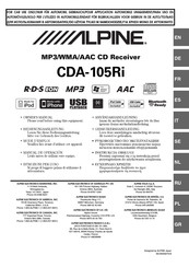Alpine CDA-105Ri Mode D'emploi