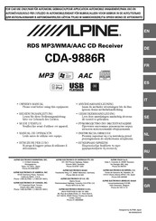 Alpine CDA-9886R Mode D'emploi