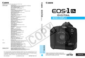 Canon EOS-1Ds Digital Mode D'emploi