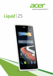 Acer Liquid Z5 Manuel De L'utilisateur
