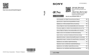 Sony Alpha ILCE-7RM2 Mode D'emploi