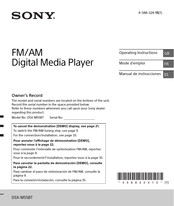 Sony DSX-M55BT Mode D'emploi
