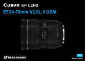 Canon EF24-70 mm f/2.8L II USM Mode D'emploi