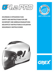 Grex G4.2 PRO Sécurité Et Instructions D'utilisation