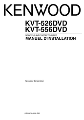 Kenwood KVT-556DVD Manuel D'installation