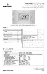 Emerson 1F83H-21NP Instructions D'installation Et D'utilisation