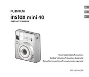 FujiFilm Instax mini 40 Guide D'utilisation