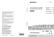 Sony HANDYCAM NEX-VG900E Mode D'emploi