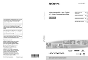 Sony HANDYCAM NEX-VG30 Mode D'emploi