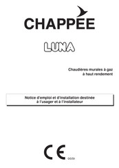 Chappee LUNA 2.24 CF Notice D'emploi Et D'installation Destinée À L'usager Et À L'installateur