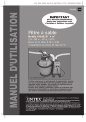 Intex SF90220T Manuel D'utilisation