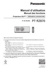 Panasonic PT-RZ870 Manuel D'utilisation