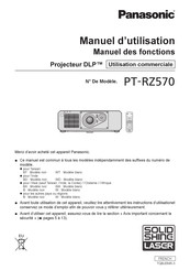 Panasonic PT-RZ570 Manuel D'utilisation