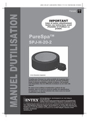 Intex PureSpa SPJ-H-20-2 Manuel D'utilisation
