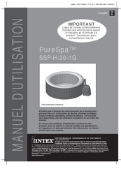 Intex PureSpa SSP-H-20-1G Manuel D'utilisation