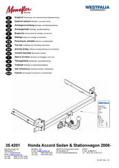 Westfalia 35.4201 Notice De Montage Et D'utilisation