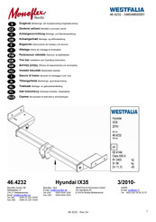 Westfalia 46.4232 Notice De Montage Et D'utilisation