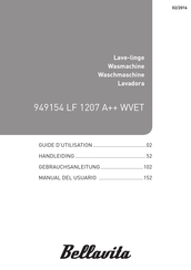 Bellavita 949154 LF 1207 A++ WVET Guide D'utilisation