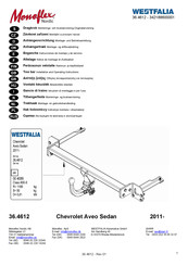 Westfalia Monoflex Nordic 36.4612 Notice De Montage Et D'utilisation