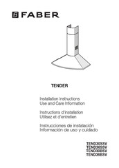 Faber TENDER TEND30BSV Instructions D'installation