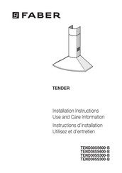 Faber TENDER TEND30SS300-B Instructions D'installation