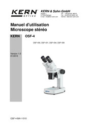 KERN OSF-4 Manuel D'utilisation