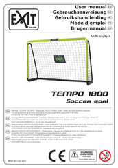 EXIT Toys TEMPO 1800 Soccer goal Mode D'emploi