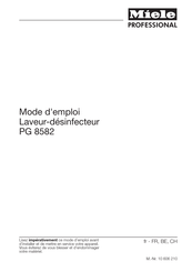 Miele professional PG 8582 Mode D'emploi