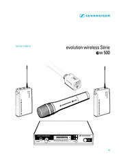 Sennheiser ew 500 Notice D'emploi