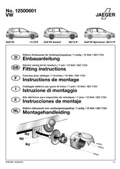 Jaeger 12500601 Instructions De Montage