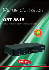 Optex ORT 8818 Manuel D'utilisation