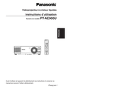 Panasonic PT-AE900U Instructions D'utilisation