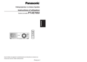 Panasonic PT-AE700U Instructions D'utilisation
