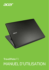 Acer TravelMate P2 Manuel D'utilisation