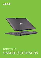 Acer Switch One 10 SW1-011 Manuel D'utilisation