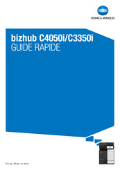 Konica Minolta bizhub C4050i Guide Rapide