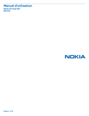 Nokia 301 Dual SIM Manuel D'utilisation