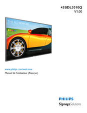 Philips Signage Solutions 43BDL3010Q/93 Manuel De L'utilisateur