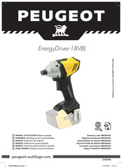PEUGEOT BRUSHLESS EnergyDriver-18VBL Manuel D'utilisation