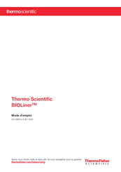 Thermo Scientific BIOLiner Mode D'emploi