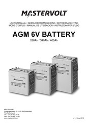 Mastervolt AGM 6V BATTERY Mode D'emploi