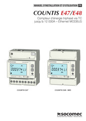 Socomec COUNTIS E47 Manuel D'installation Et D'utilisation