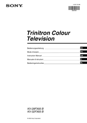 Sony Trinitron KV-32FX65 B Mode D'emploi