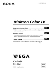 Sony Trinitron WEGA KV-SW21 Mode D'emploi