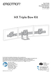 Ergotron HX Triple Bow Kit Manuel De L'utilisateur